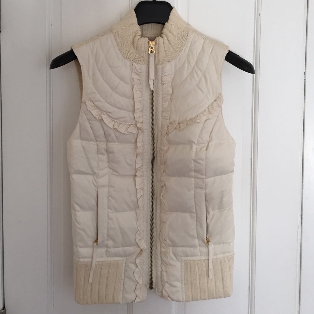 Juicy Couture Off-White Down/Sweater Vest